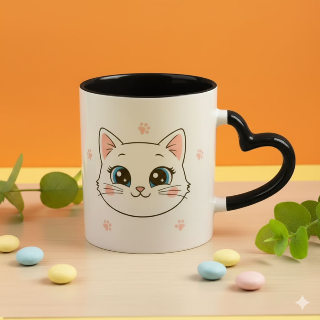 Custom Designed Black Colour Mugs