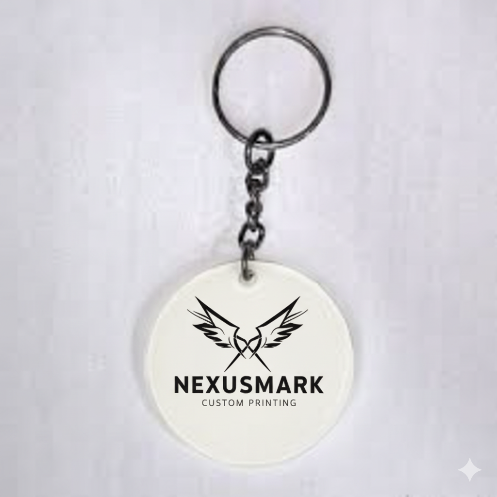 Custom One-Sided Circle Acrylic Keychain