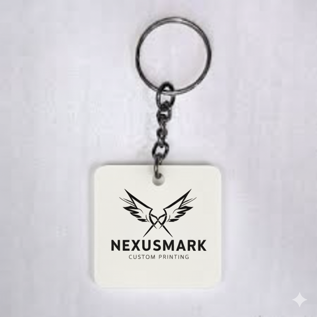 Custom One-Sided Square Acrylic Keychain