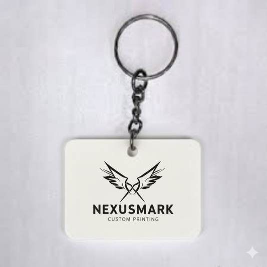 Custom One-Sided Rectangle Acrylic Keychain